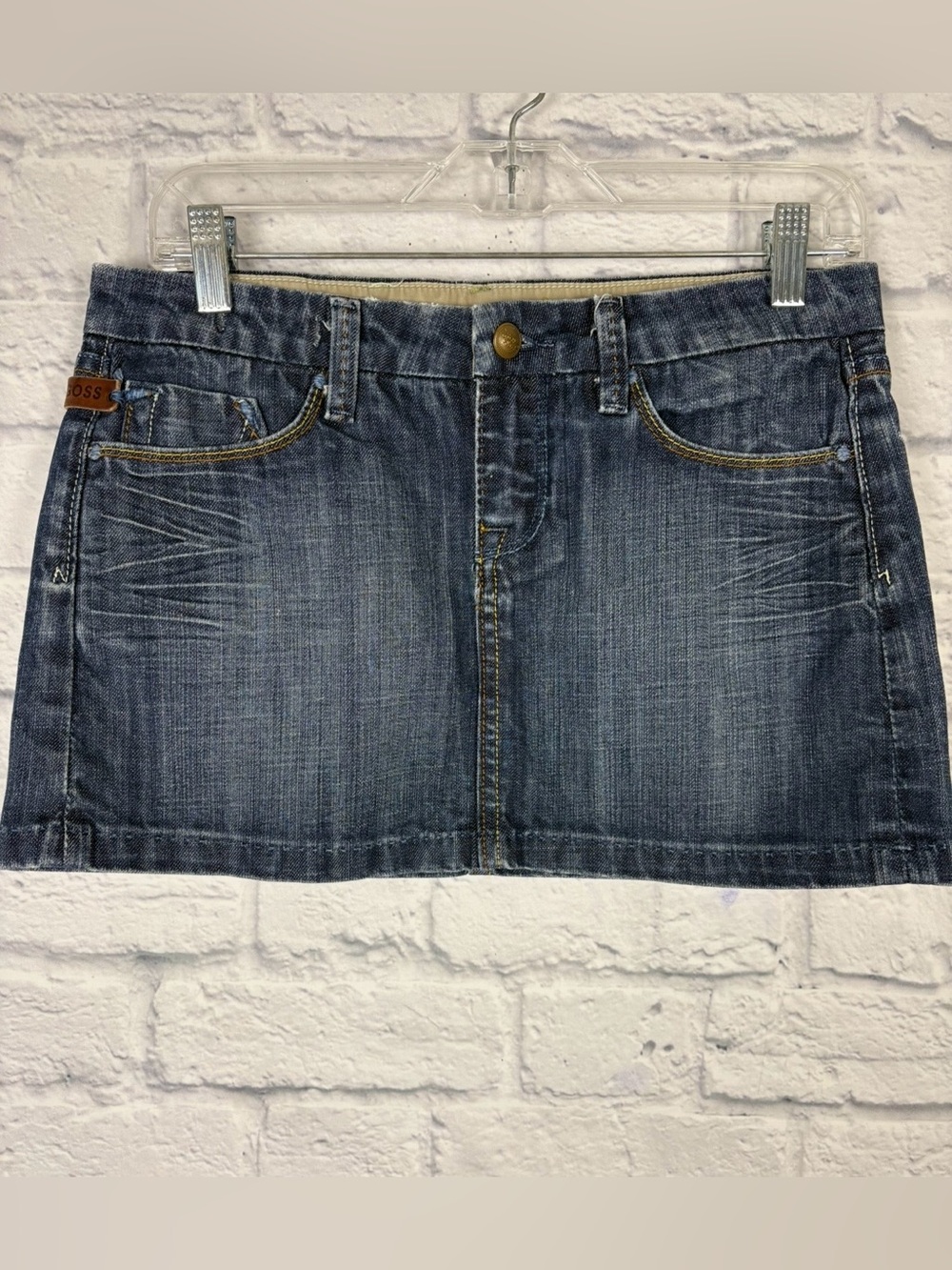 Y2K Vigoss Studio denim mini skirt size 28